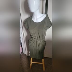 H&M Basic Olive Green Women's Dress